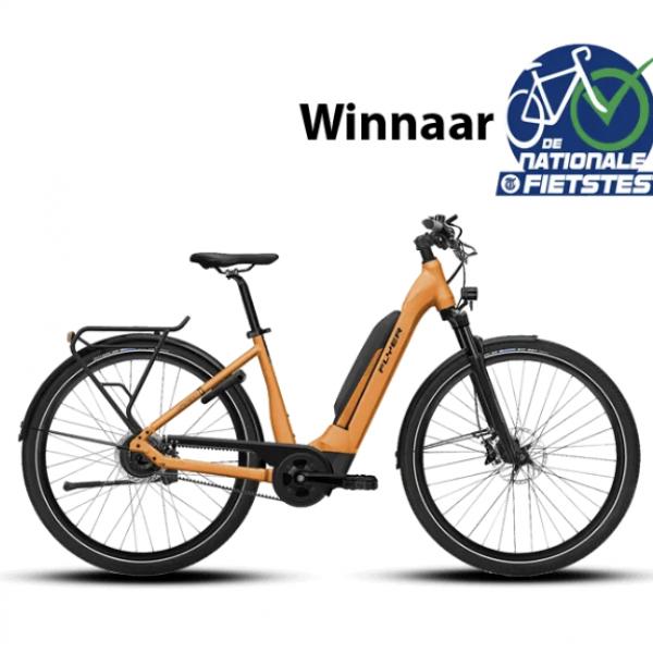 Flyer Upstreet5 wint de eerste prijs van de Nationale Fietstest van De Telegraaf